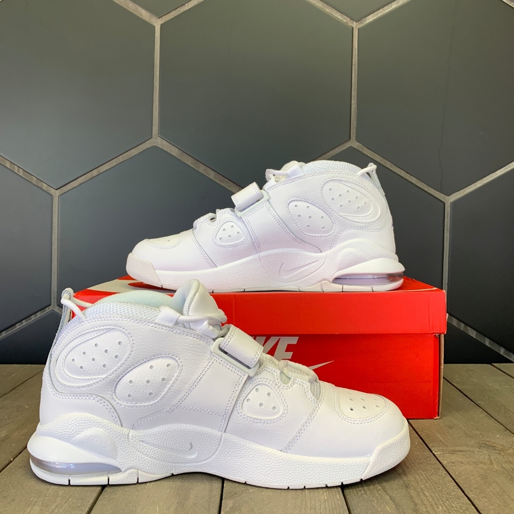 Nike Air Charles Barkley 34 Triple White Shoe - Picture 2 of 6